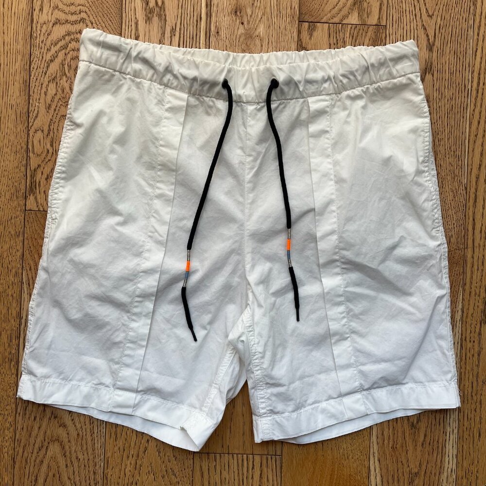 Jcrew- White Poplin Embellished Drawstring Beach Shorts - 4 - NWOT